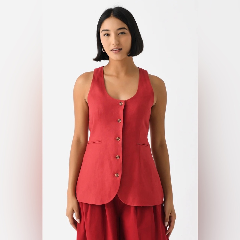 POSSE Ruben Gilet in Cherry